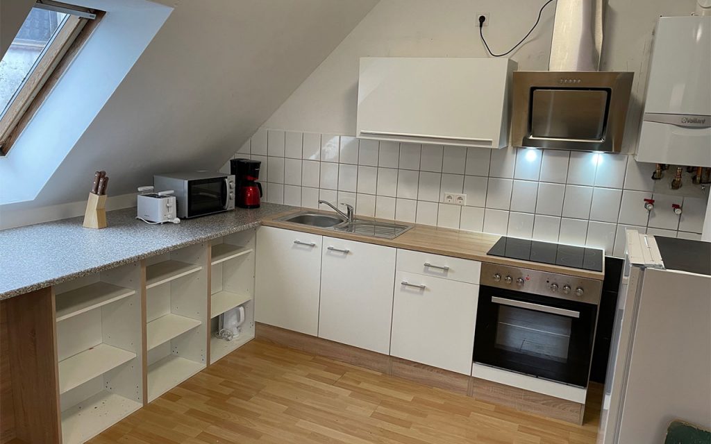 Monteurzimmer in Deutschland Zimmervermietung Küche