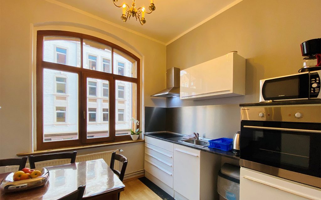 Monteurzimmer in Deutschland Zimmervermietung Küche Apt 1